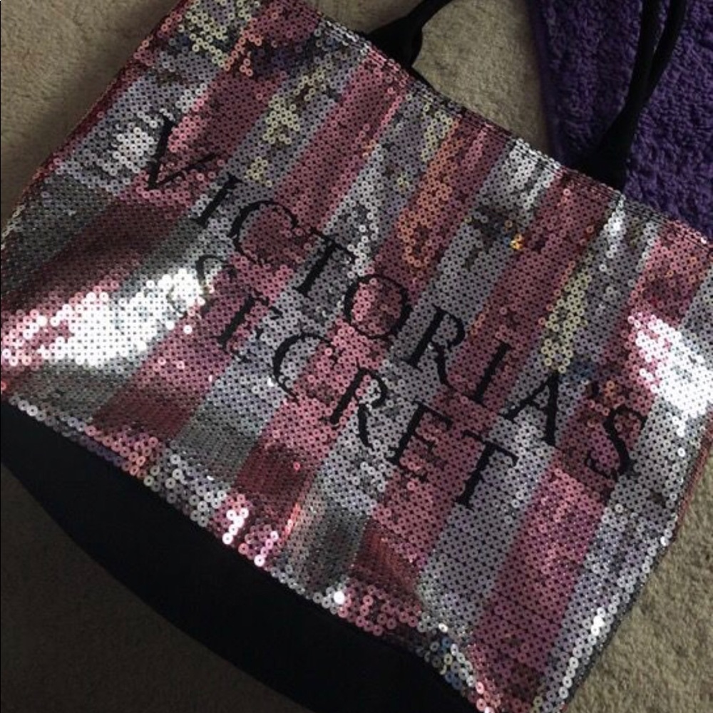 sequin Victoria Secret Bag